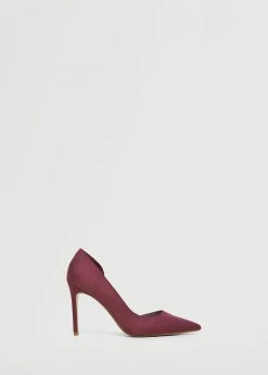 Asymmetric Stiletto Shoes Cherry