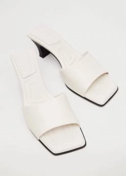 Heel Leather Sandals White -Mango Shoes Sales unnamed file 721