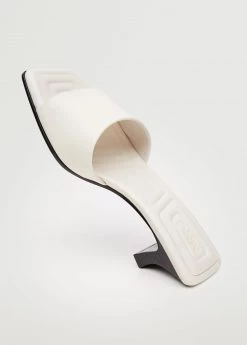 Heel Leather Sandals White -Mango Shoes Sales unnamed file 726