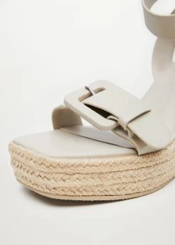Wedge Buckle Sandals Ice Grey 11 Wedge Buckle Sandals Ice Grey -Mango Shoes Sales unnamed file 77