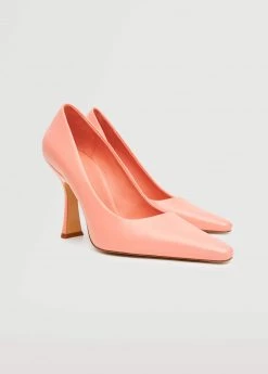Pointed Toe Pumps Salmon -Mango Shoes Sales unnamed file 772