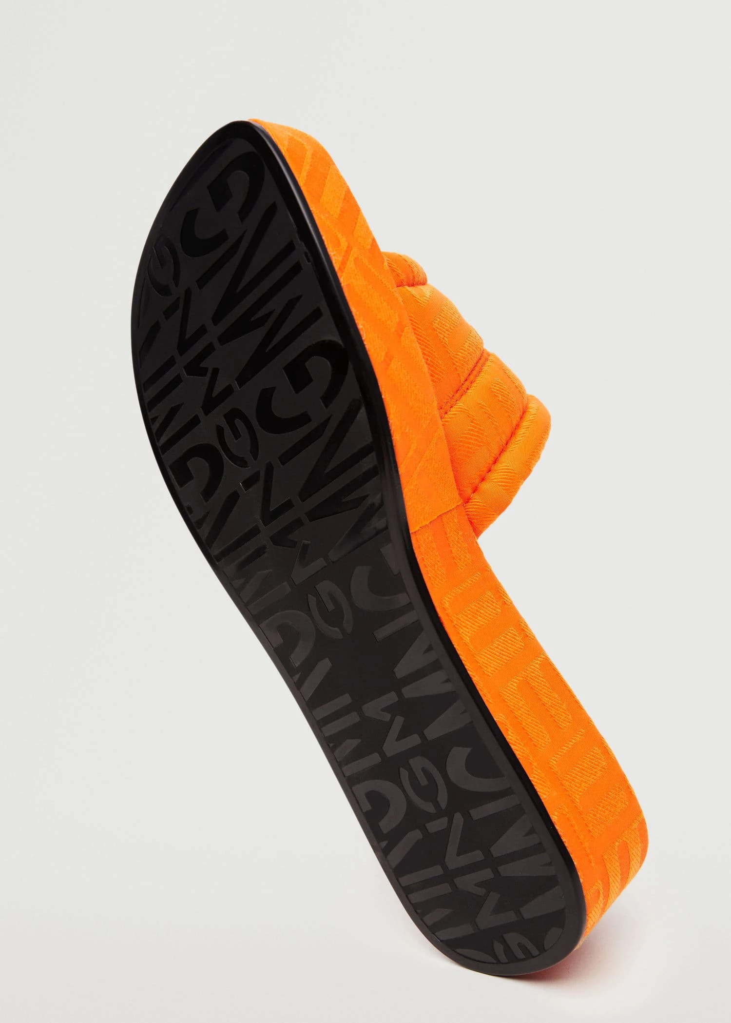 Platform Quilted Sandals Orange 7 Platform Quilted Sandals Orange - Image 5