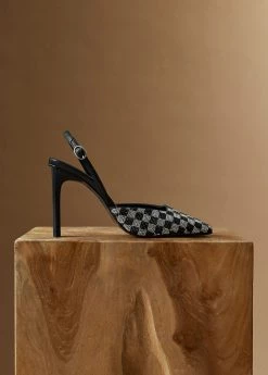 Crystal Sling Back Shoes Black 17 Crystal Sling Back Shoes Black -Mango Shoes Sales unnamed file 803