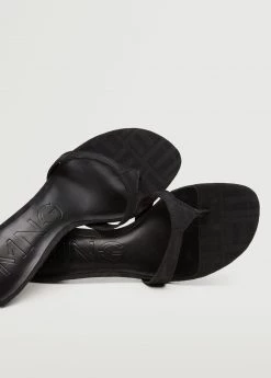 Heel Non-structured Sandals Black -Mango Shoes Sales unnamed file 812