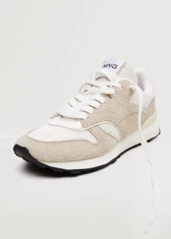 Lace-up Leather Sneakers Beige 25 Lace-up Leather Sneakers Beige -Mango Shoes Sales unnamed file 828