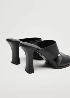 Heel Leather Sandals Black 13 Heel Leather Sandals Black -Mango Shoes Sales unnamed file 879