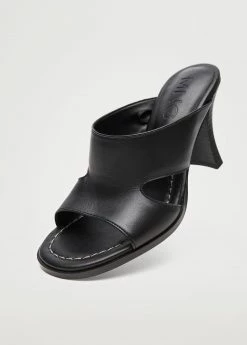 Heel Leather Sandals Black 14 Heel Leather Sandals Black -Mango Shoes Sales unnamed file 880
