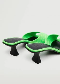Heel Non-structured Sandals Green -Mango Shoes Sales unnamed file 946