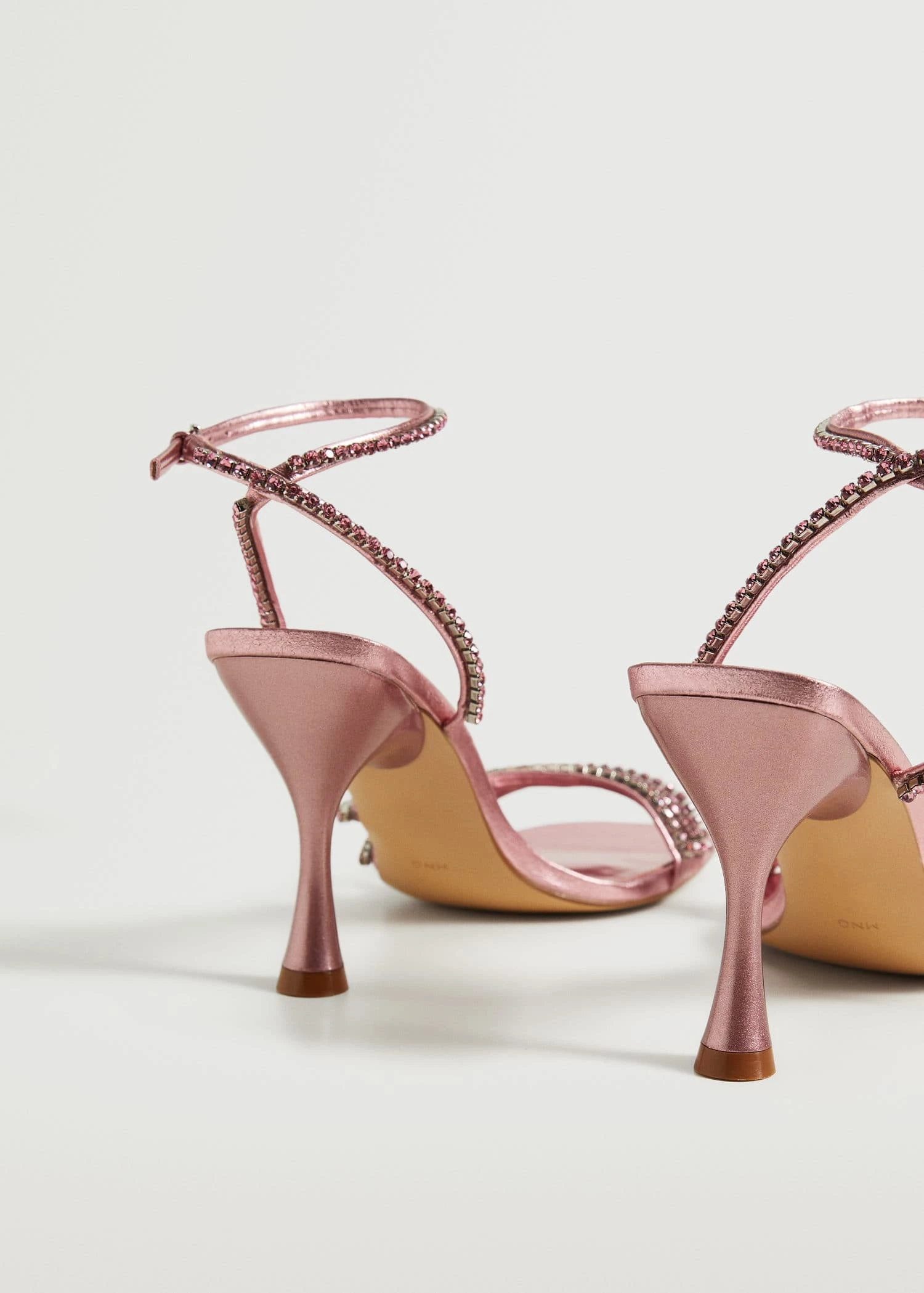 Strap Rhinestone Sandals Green 15 Strap Rhinestone Sandals Green - Image 13