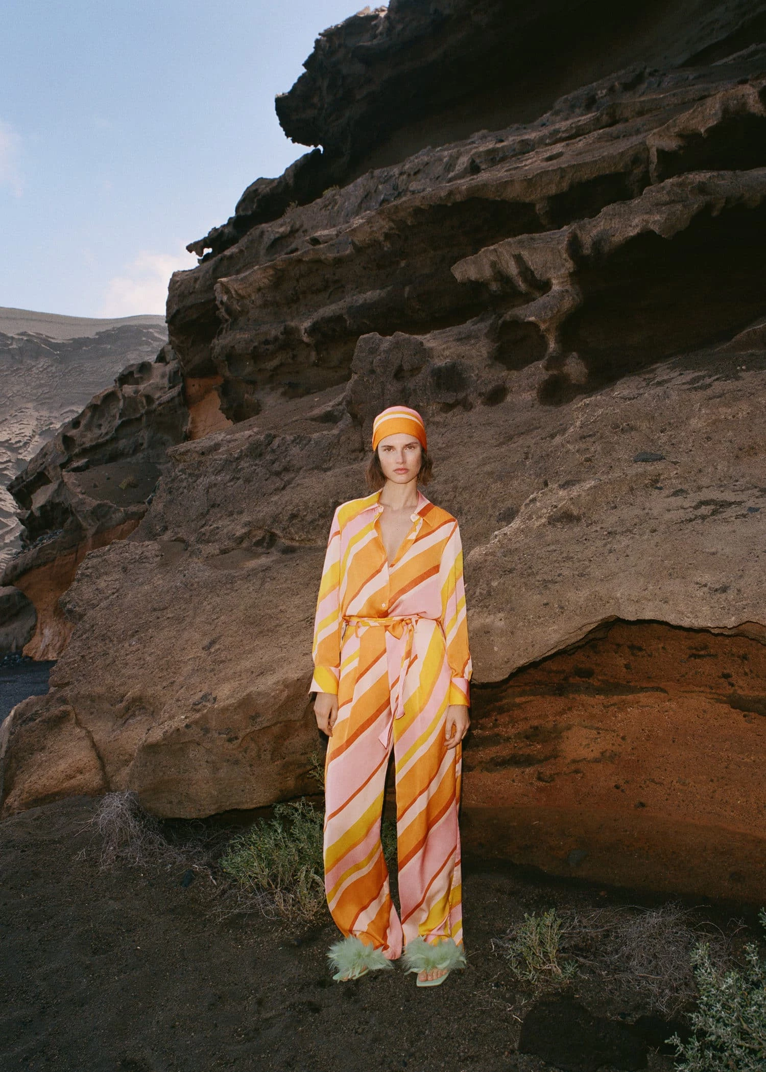 Feather Leather Sandals Pastel Green 3 Feather Leather Sandals Pastel Green